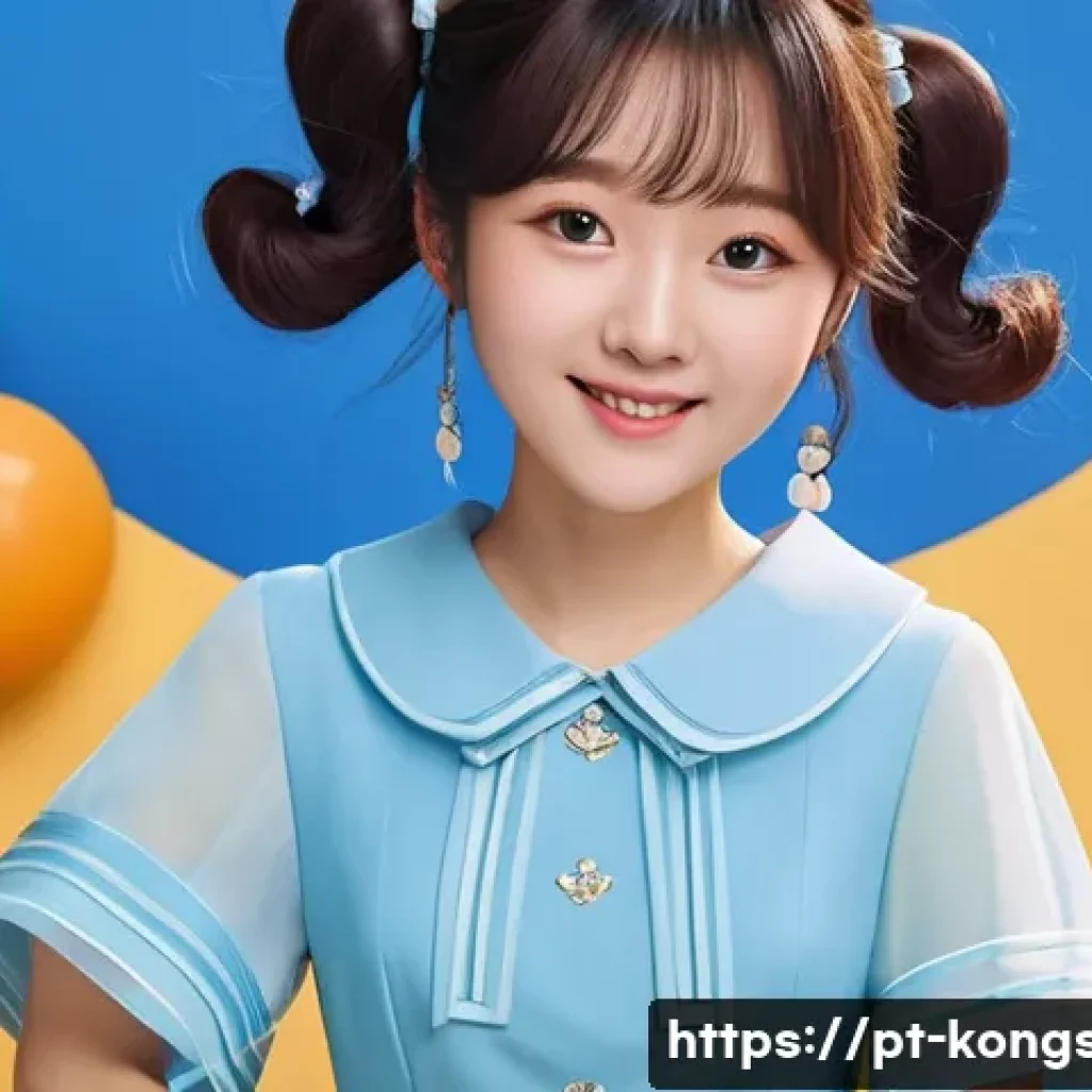 콩순이 캐릭터 그림 그리기 - **Prompt 1: Kongsoon's Playful Charm**
    "An adorable young Korean animated character named Kongso...