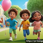 Home 21 콩순이 애니메이션 시즌별 인기 - A vibrant and modern animated scene featuring a diverse group of children’s characters with detailed...
